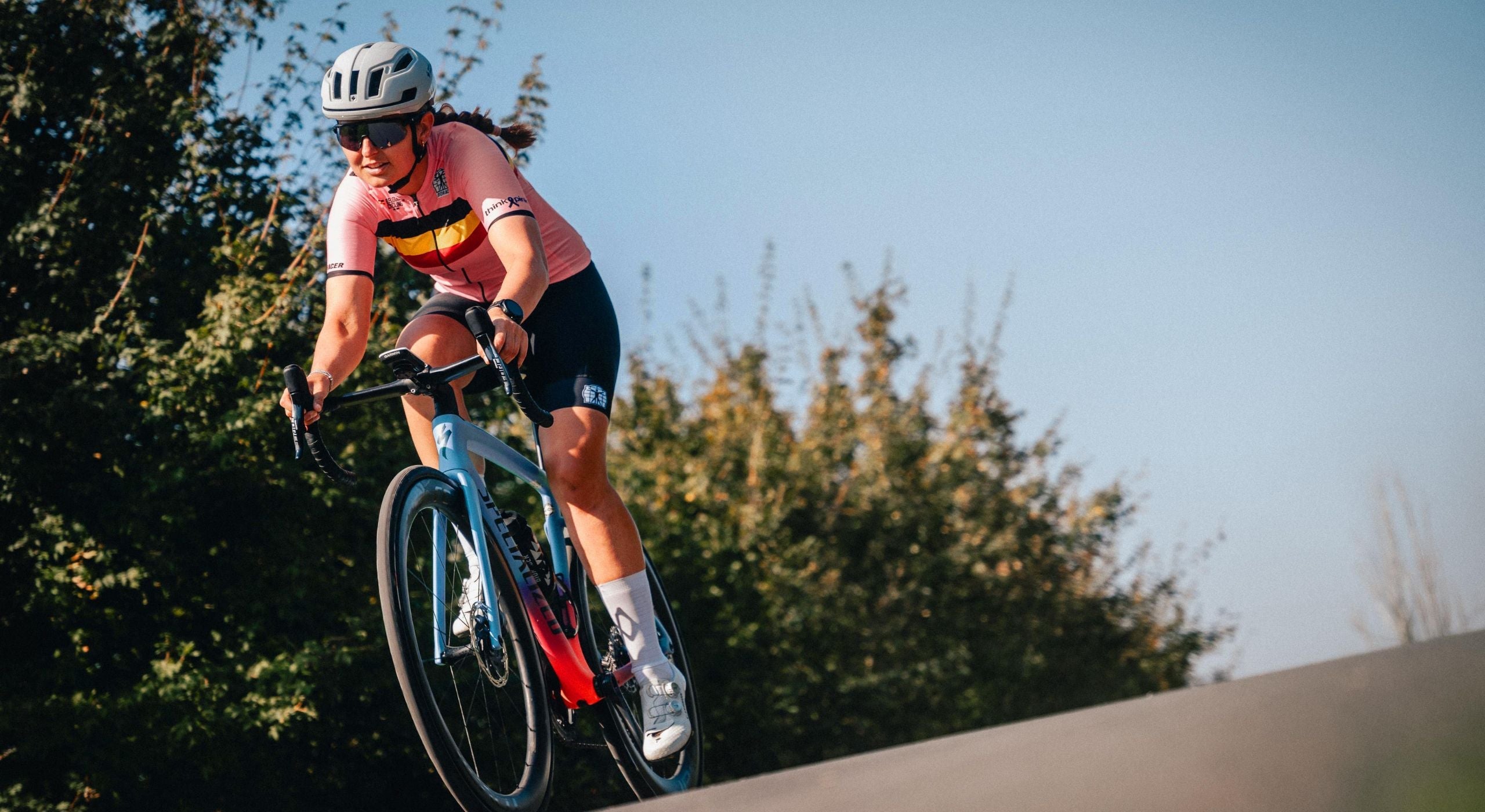Official Belgian Cycling Icon Women's Jersey - Think Pink Edition