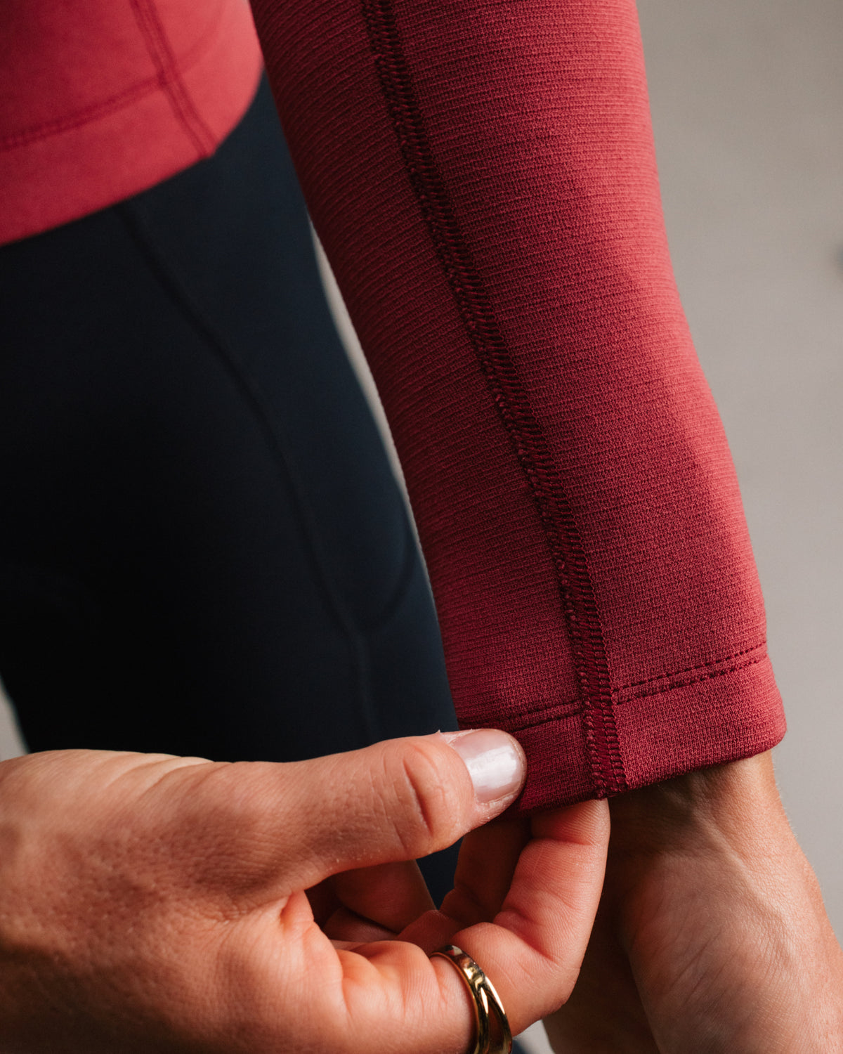 Signature Merino Tech Long Sleeve Jersey Burnt Russet