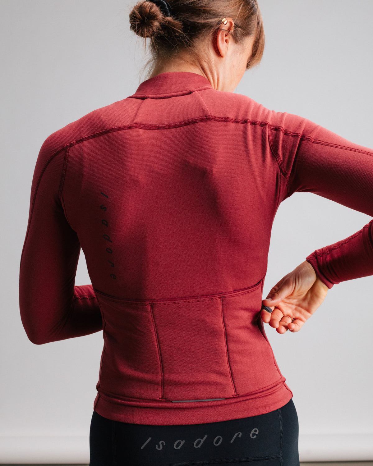 Signature Merino Tech Long Sleeve Jersey Burnt Russet