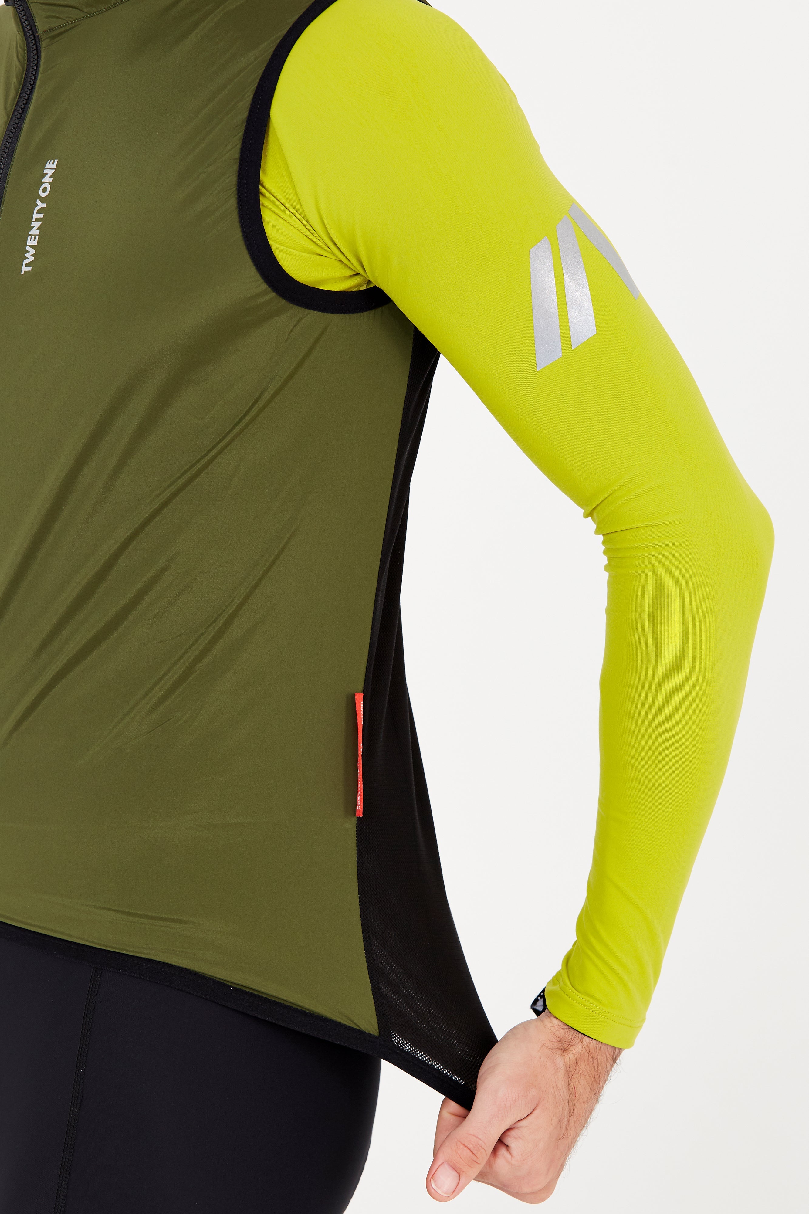 Chaleco Cortavientos Hombre Factory 2.0 GreenForest - Twenty One Cycling