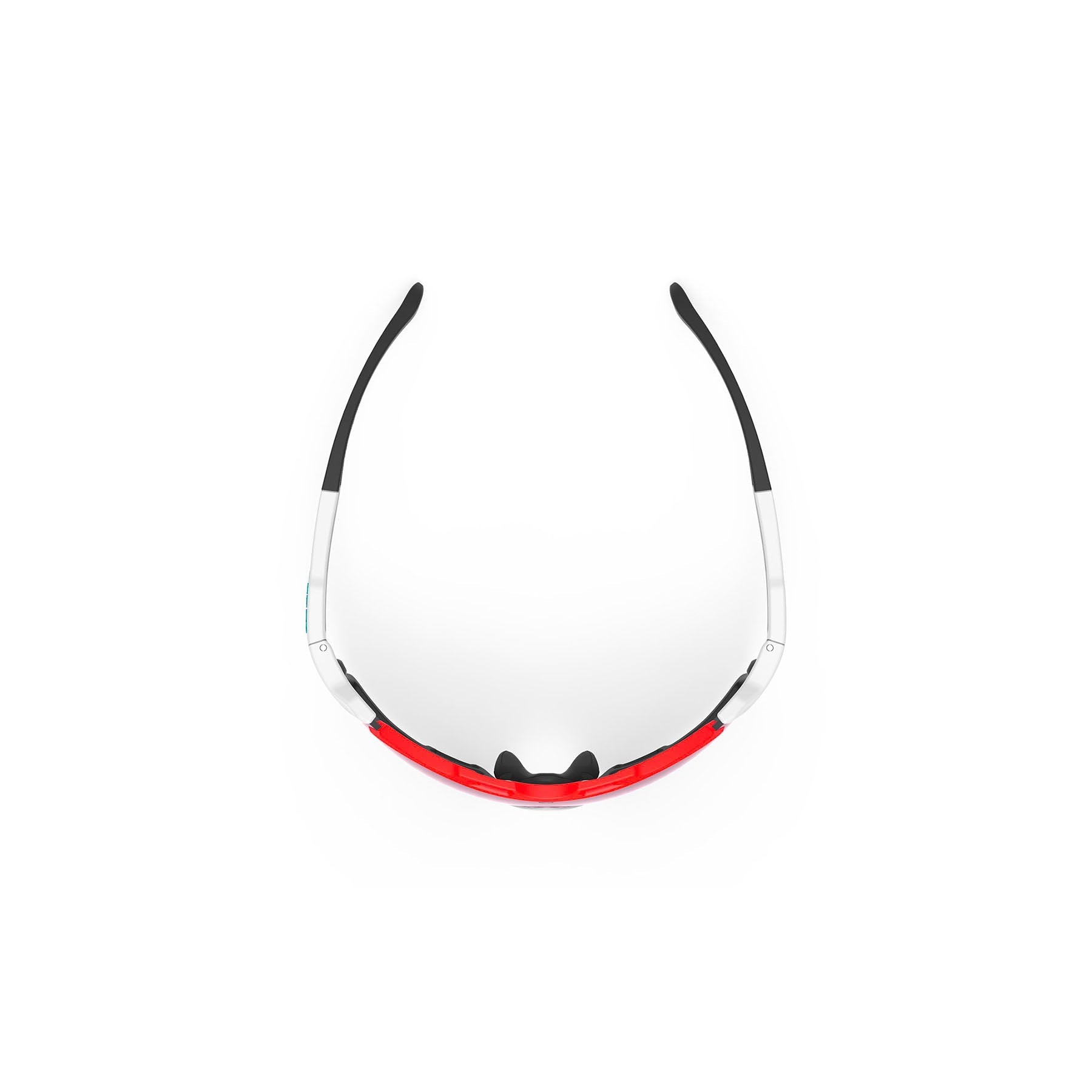 Rudy Project Cutline running and cycling sport and sport prescription sunglasses#color_cutline-white-matte-with-multilaser-red-lenses-red-and-black-bumpers