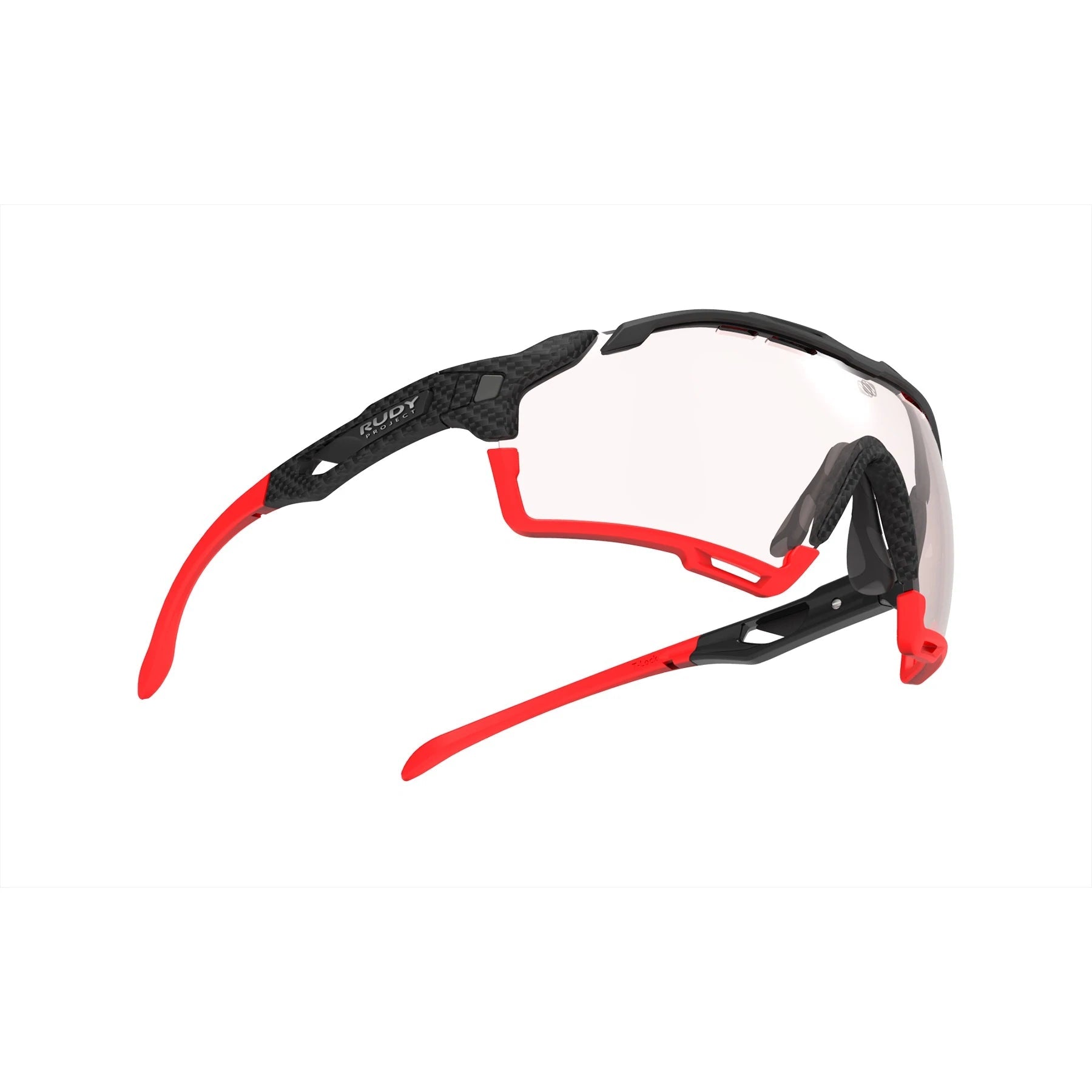 Rudy Project cycling sunglasses#color_cutline-carbonium-frame-with-impactx-photochromic-2-red-lenses-red-bumpers