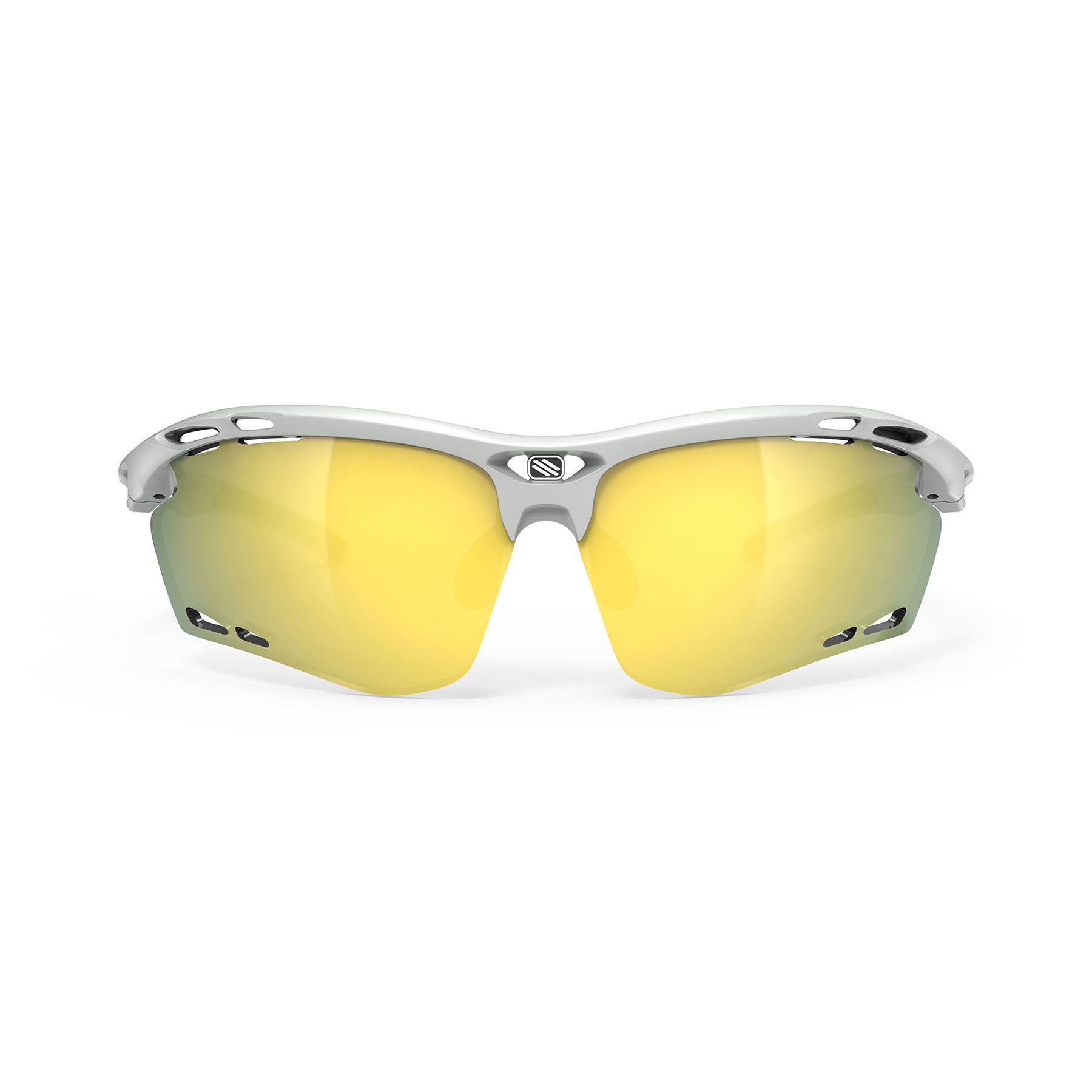 Rudy Project Propulse running and cycling sport prescription sunglasses#color_propulse-light-grey-matte-frame-with-multilaser-yellow-lenses
