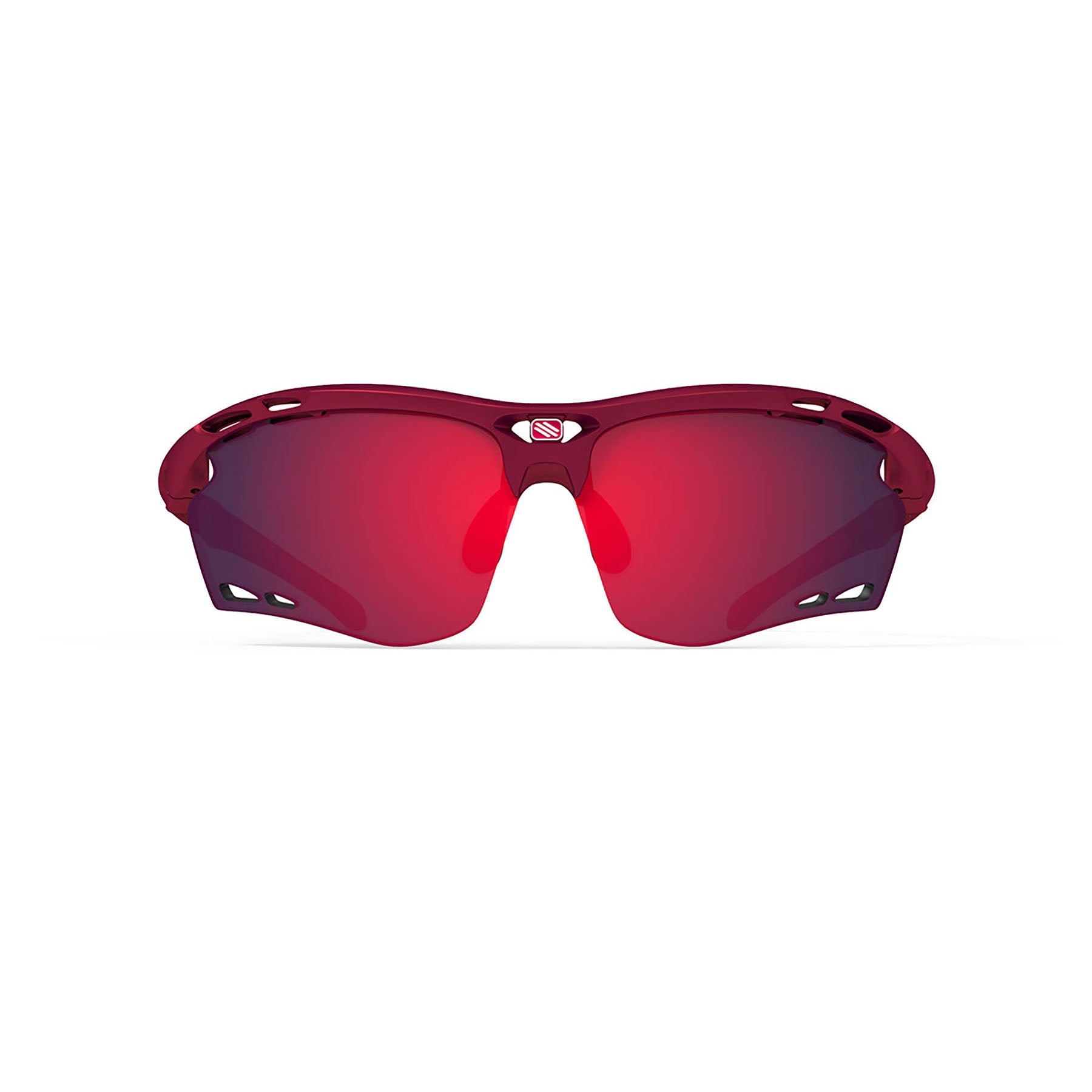 Rudy Project Propulse running and cycling sport prescription sunglasses#color_propulse-merlot-matte-frame-and-multilaser-red-lenses