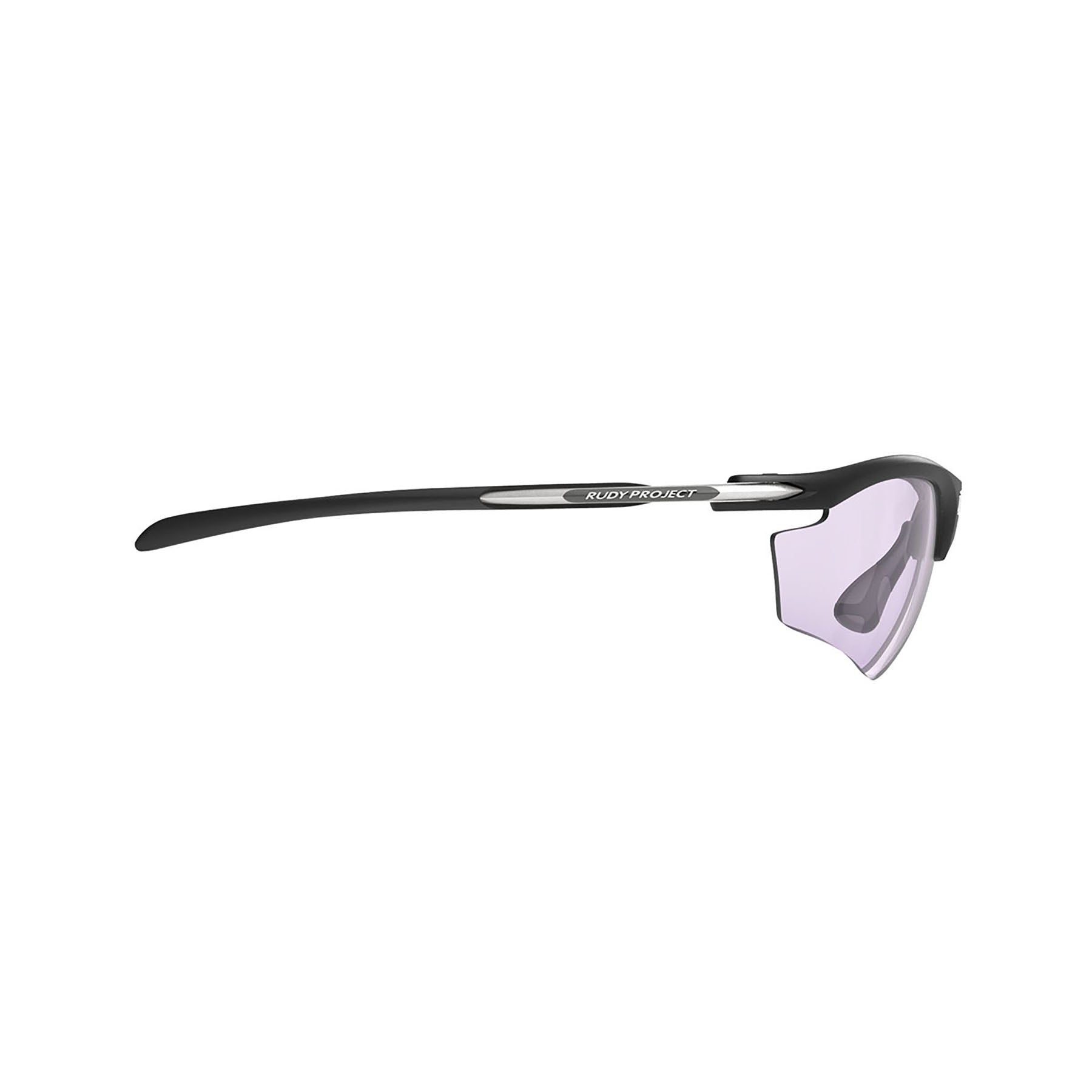 Rudy Project prescription ready golf sunglasses#color_rydon-matte-black-frame-and-impactx-photochromic-2-laser-purple-lenses