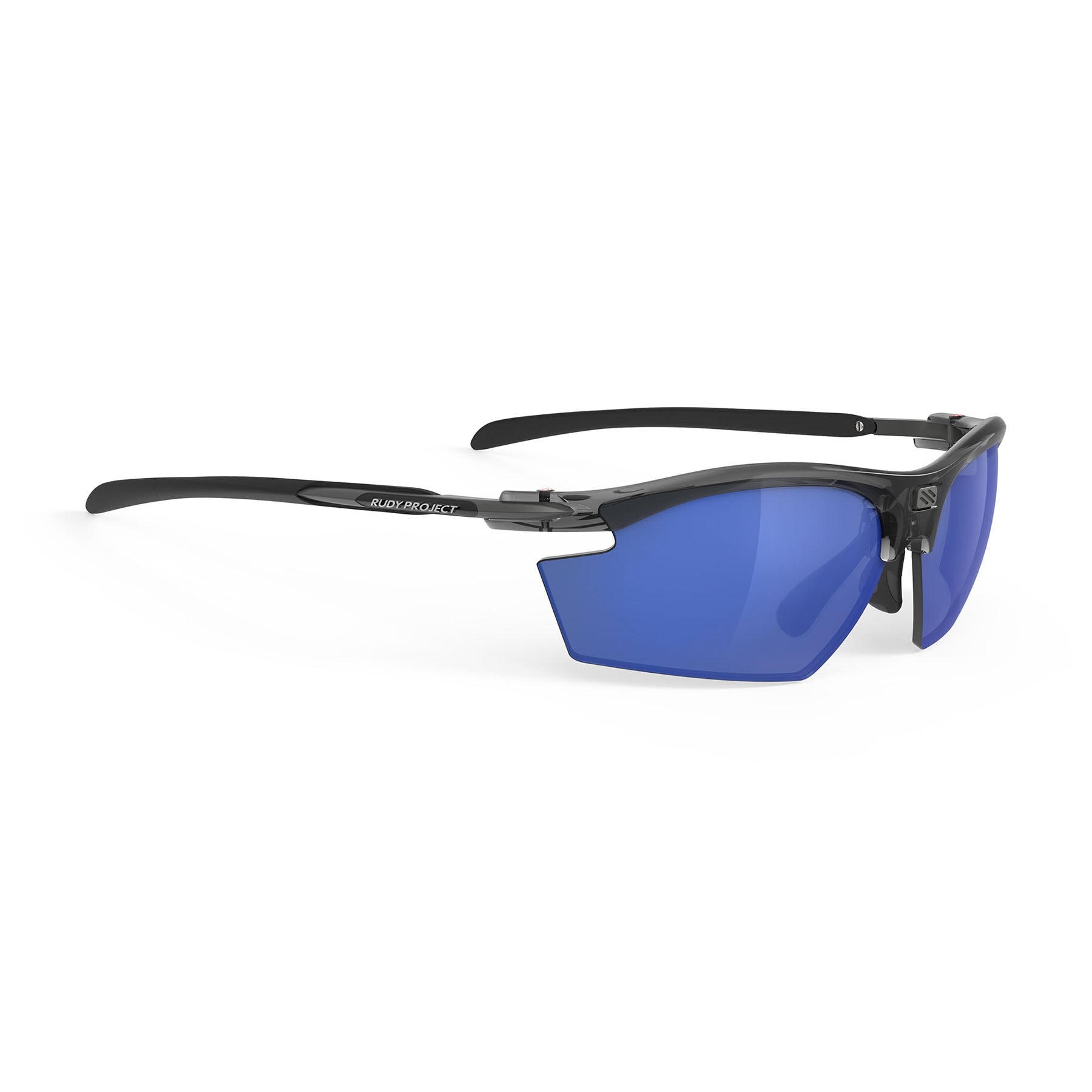 Rudy Project prescription ready running and cycling sunglasses#color_rydon-crystal-ash-frame-and-multilaser-deep-blue-lenses