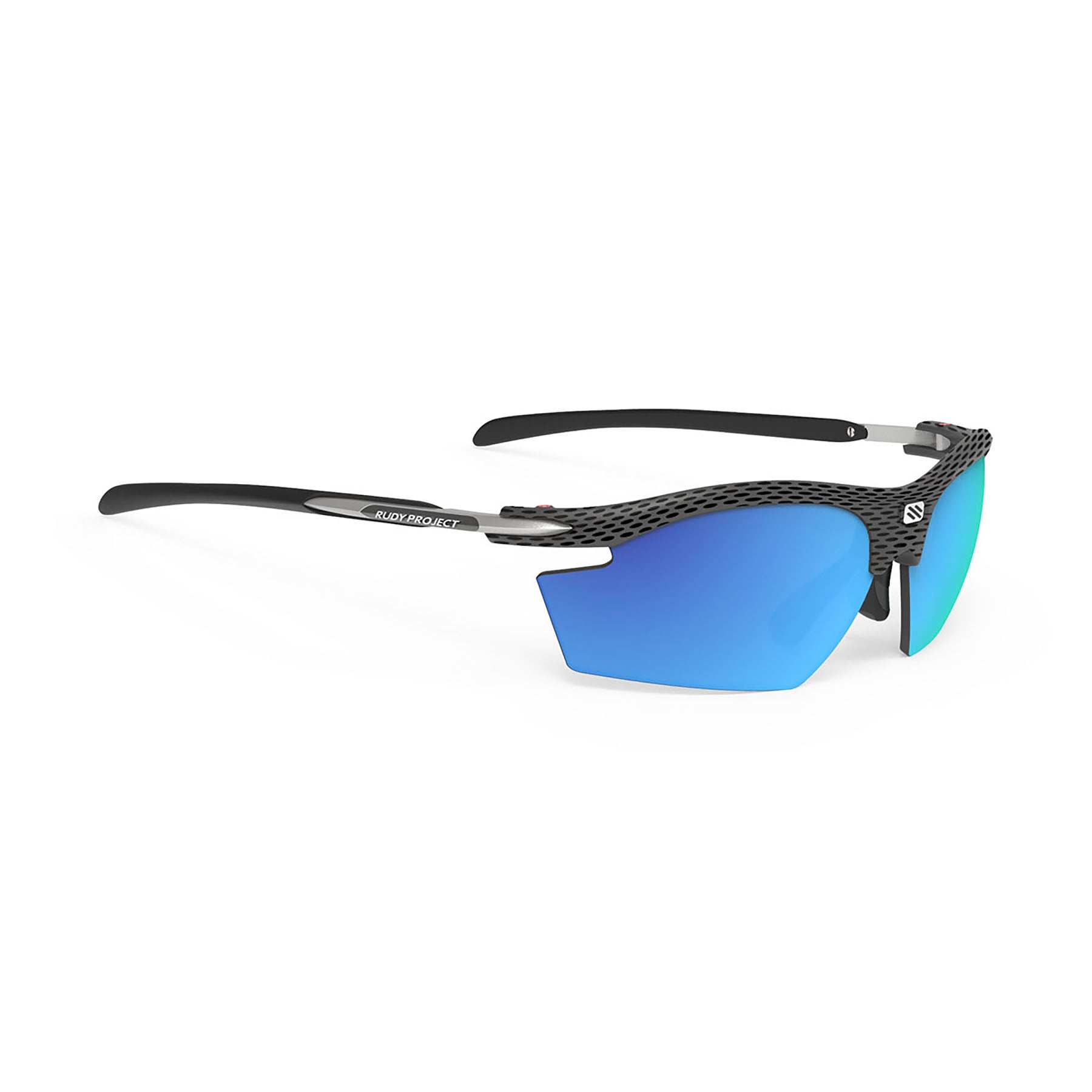 Rudy Project prescription sportrx ready running and cycling sunglasses#color_rydon-carbon-frame-and-polar-3fx-hdr-multilaser-blue-lenses