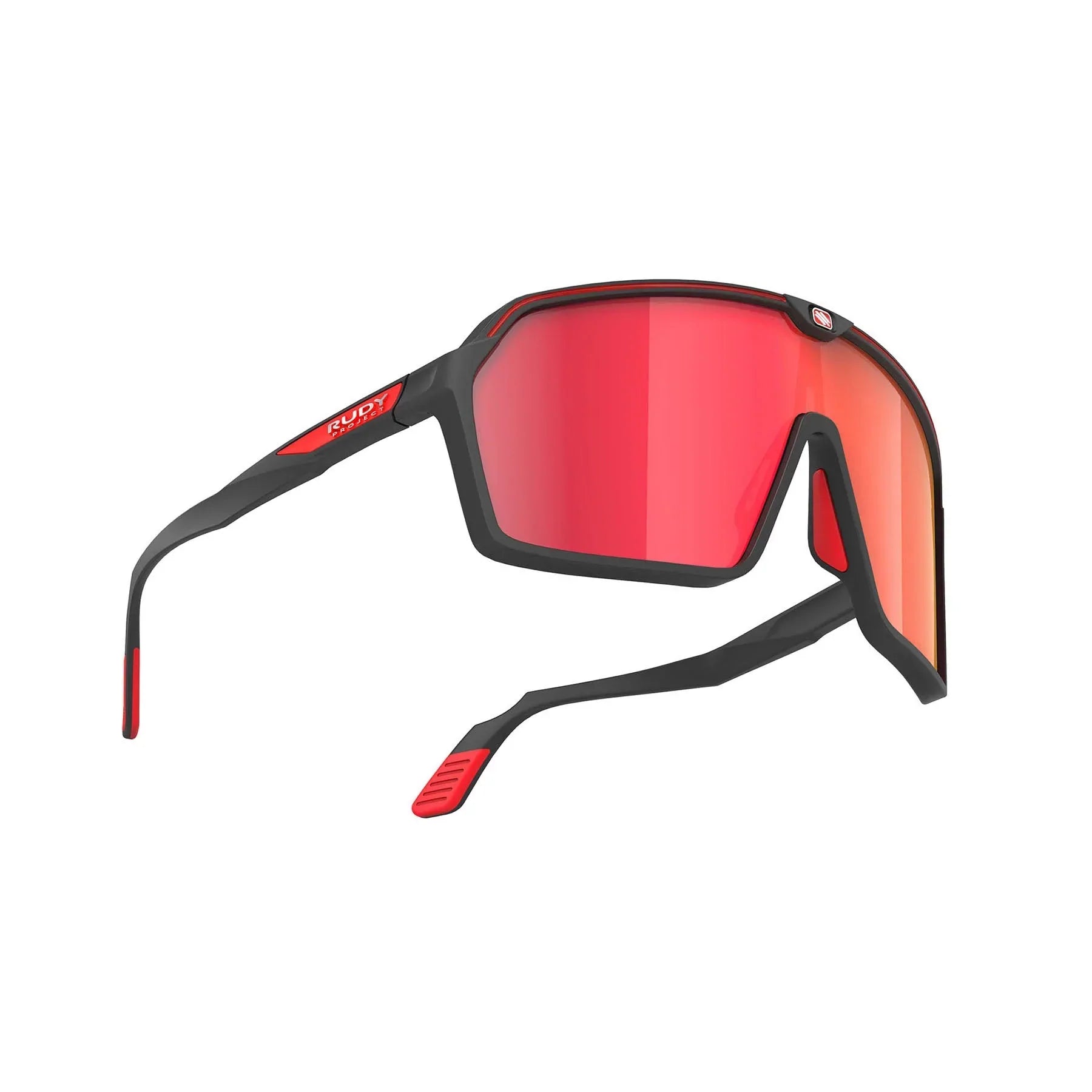 Rudy Project Spinshield running and cycling sunglasses#color_spinshield-black-matte-with-multilaser-red-lenses