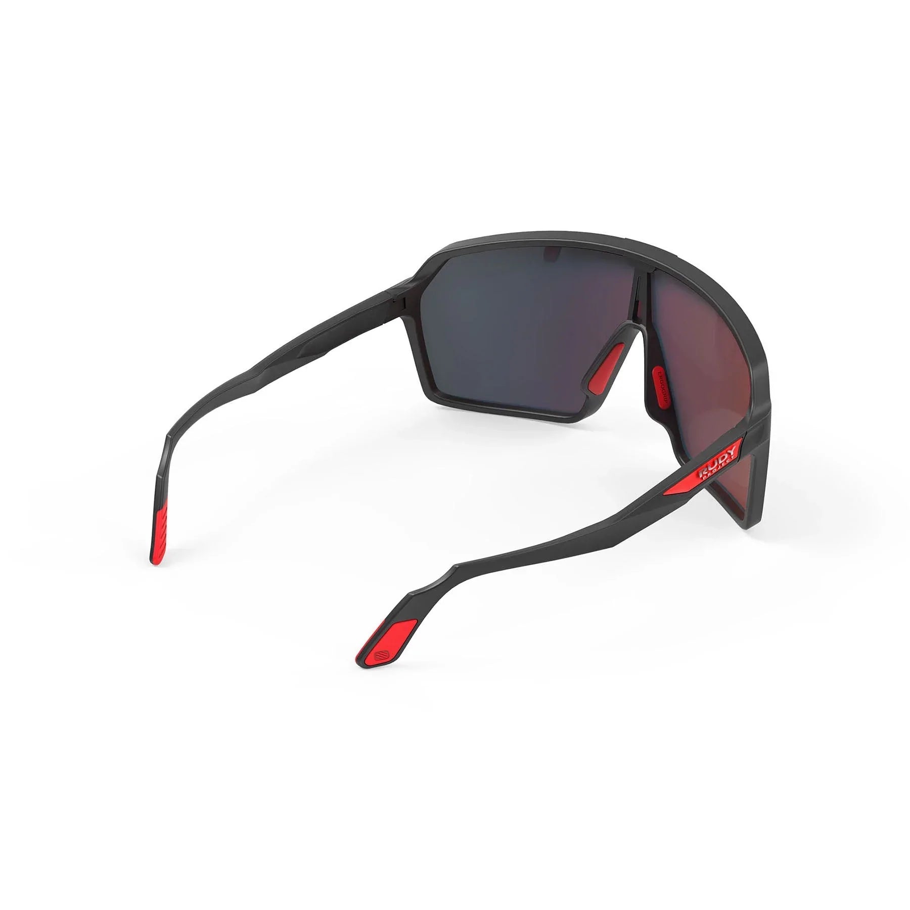 Rudy Project Spinshield running and cycling sunglasses#color_spinshield-black-matte-with-multilaser-red-lenses