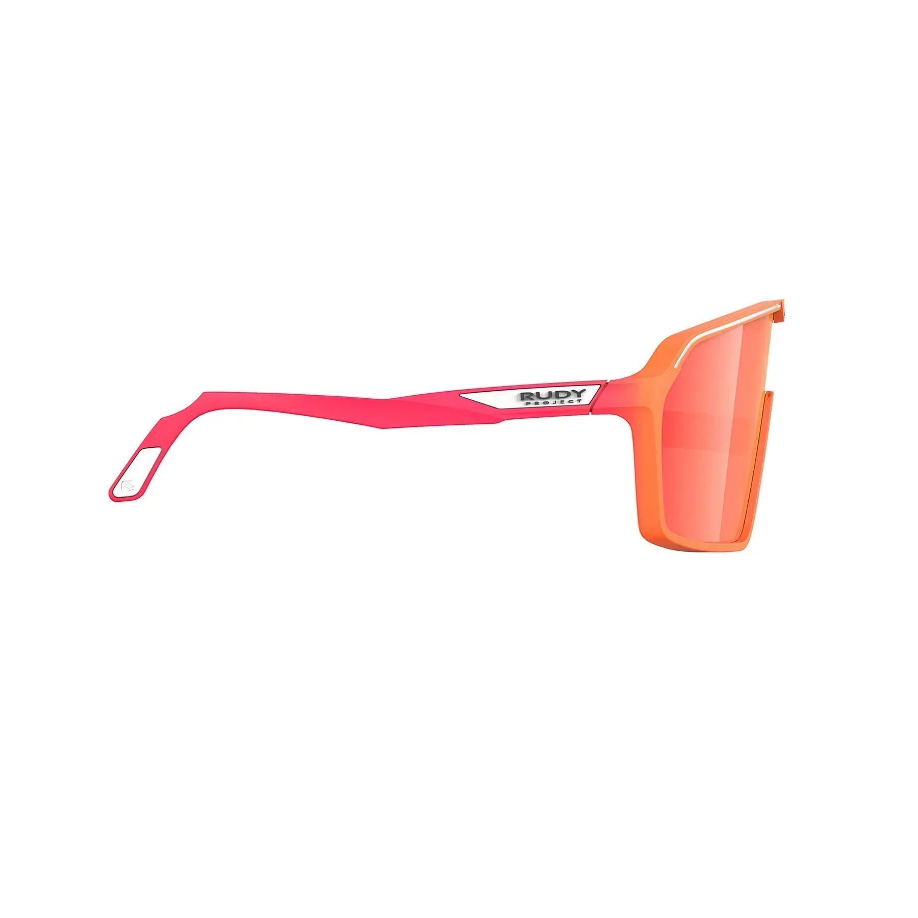Rudy Project Spinshield running and cycling sunglasses#color_spinshield-mandarin-fade-coral-matte-with-multilaser-red-lenses