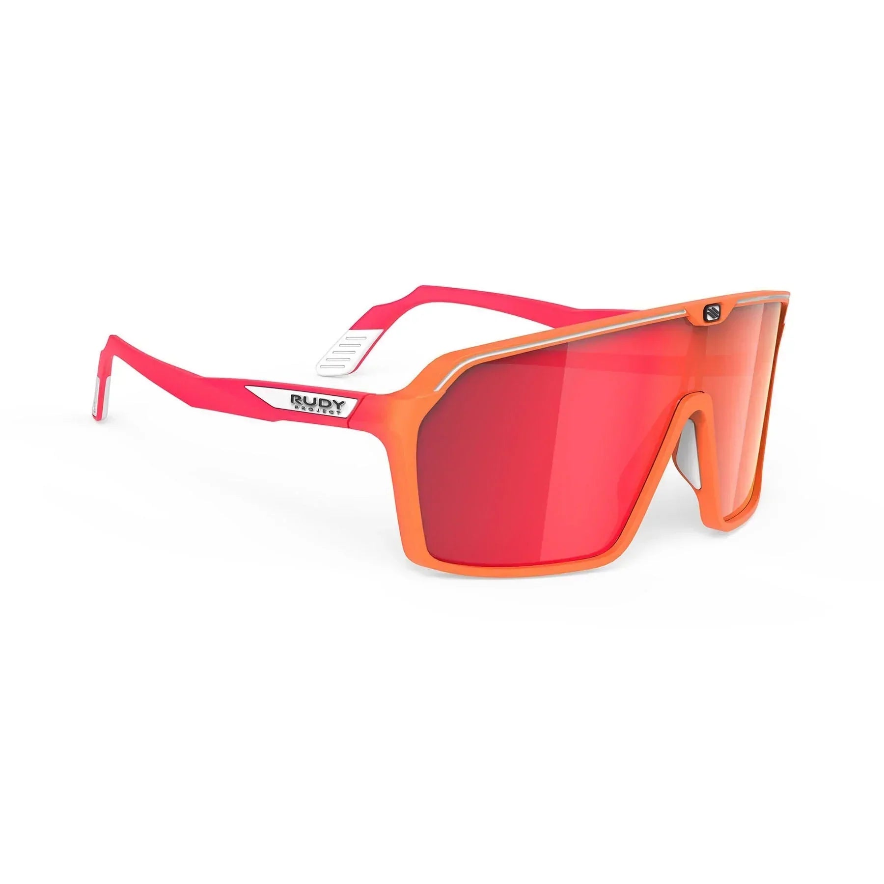 Rudy Project Spinshield running and cycling sunglasses#color_spinshield-mandarin-fade-coral-matte-with-multilaser-red-lenses