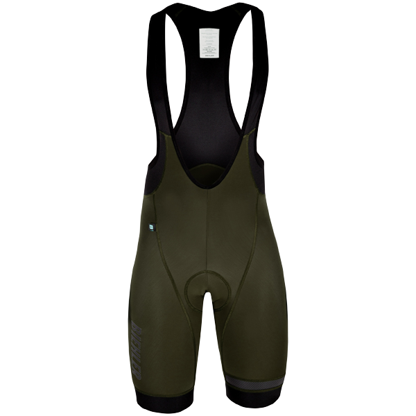 Biehler Signature Bib Shorts in Olive Green for Men DSTNC